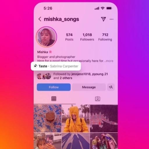 Instagram permite añadir canciones a los perfiles